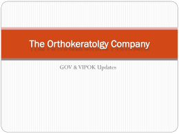 The Art of Orthokeratology