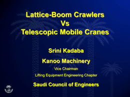 Lattice-Boom Crawlers Vs Telescopic Mobile Cranes