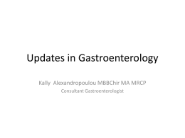 Updates in Gastroenterology