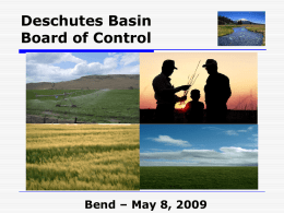 Deschutes Basin Board of Control