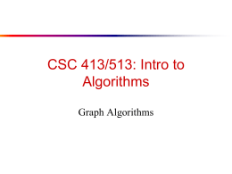 CSC 413/513: Intro to Algorithms