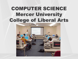 COMPUTER SCIENCE at Mercer University