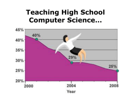 Teaching High School Computer Science