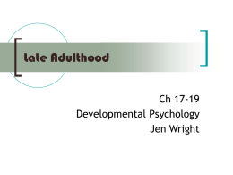 Emerging Adulthood - Jen Wright's Website