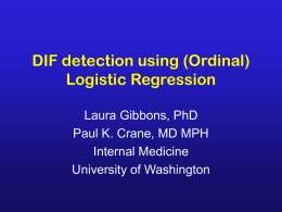 DIF detection using OLR - University of California, Davis