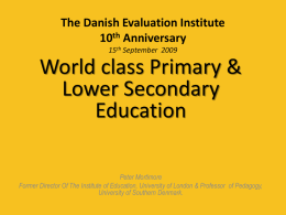 Testing times - Danmarks Evalueringsinstitut