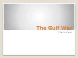 The Gulf War - bealcityschools. net