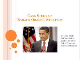 Barack Obama’s Integrated Marketing Communications Strategy