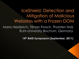 IceShield: Detection and Mitigation of Malicious Websites