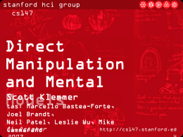 CS376 Introduction - Stanford HCI Group