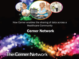 How Cerner enables the sharing of data across a Healthcare