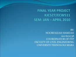 FINAL YEAR PROJECT (OBE) - Universiti Teknologi MARA