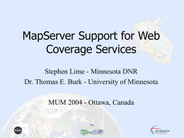 MapServer: Web Coverage Server