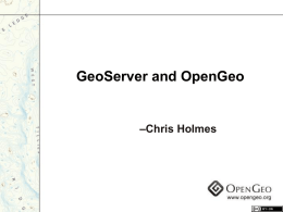 Getting Started with the OpenGeo Stack for SDIs