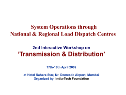 System Operations through National & Regional Load