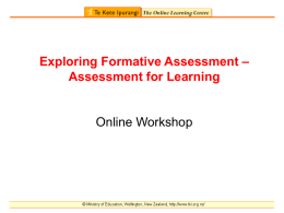 Formative assessment