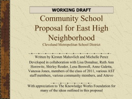 Alternative to Closure Proposal for East High School