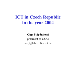 ICT in Czech Republic in the year 2004