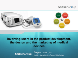 Involving users in the product development, the design and