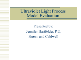 Ultraviolet Light Disinfection System Evaluation