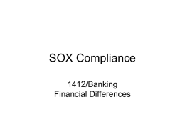 SOX Compliance - www.alaskanapus