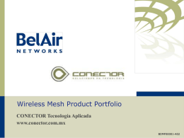 Wireless Mesh Product Portfolio - Conector