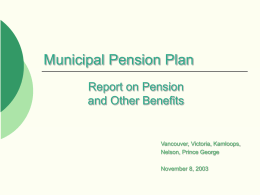 Municipal Pension Plan