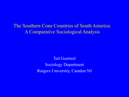Political Economy of the Southern Cone Countries of South
