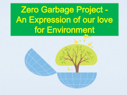 Zero Garbage PowerPoint Presentation