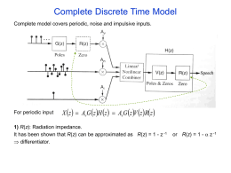 Complete Discrete Time Model