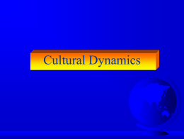 Cultural Dynamics - Farmer School of Business