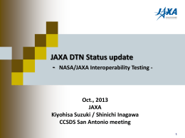JAXA DTN status update