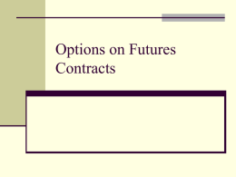 Options on Futures Contracts