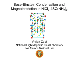 Bose-Einstein Condensation of Spins in NiCl2