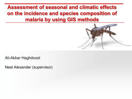 Assessment of seasonal and climatic effects on the