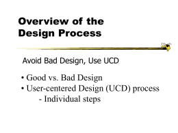 Overview of the Design Process