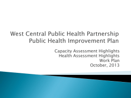 West Central Public Health Partnership Public Health