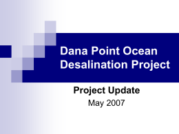 Dana Point Ocean Desalination Project