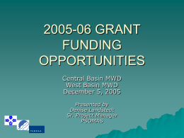 2005-06 Consolidated Grants Program
