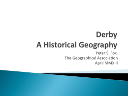 Derby - Geographical Association