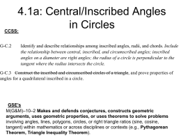 9.2: Angles and Arcs