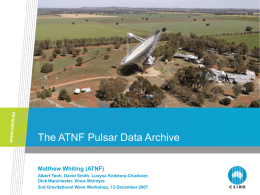 The ATNF Pulsar Data Archive