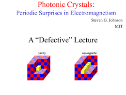A “Defective” Lecture - Ab Initio Physics Research