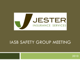 IASB Safety Group meeting