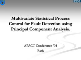 An Application of Principal Components Analysis to MS/RF