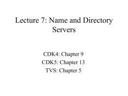Name & Directory Servers