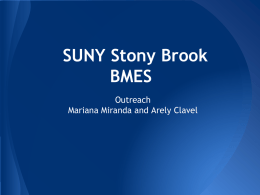 SUNY Stony Brook BMES - Biomedical Engineering Society