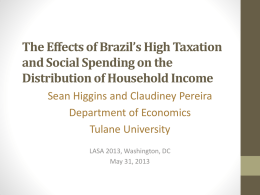The Effects of Brazil’s High Taxation and Social Spending