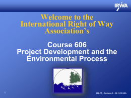 Welcome to the International Right of Way Association’s