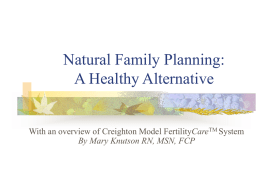 Creighton Model FertilityCare System